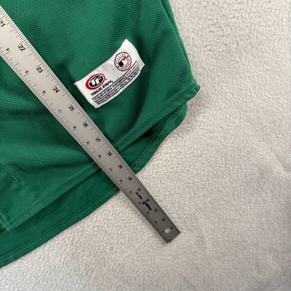 Detroit Tigers Jersey Men's Medium Green Embroidered Stitched St pattys Sewn - Picture 3 of 9